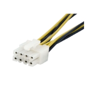 Picture of StarTech.com 6in 4 Pin to 8 Pin EPS Power Adapter with LP4 - F/M
