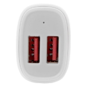 Picture of StarTech.com Dual-Port USB Car Charger - 24W/4.8A - White