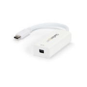 Picture of StarTech.com USB-C to Mini DisplayPort Adapter - 4K 60Hz - White - USB 3.1 Type-C to Mini DP Adapter - Upgraded Version is CDP2MDPEC