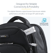 Picture of StarTech.com USB-C to Mini DisplayPort Adapter - 4K 60Hz - White - USB 3.1 Type-C to Mini DP Adapter - Upgraded Version is CDP2MDPEC