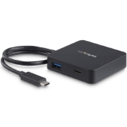 Picture of StarTech.com USB C Multiport Adapter - Portable USB-C Mini Dock 4K HDMI Video - Gigabit Ethernet, USB 3.0 Hub (1x USB-A 1x USB-C) - USB Type-C Multiport Adapter - Thunderbolt 3 Compatible
