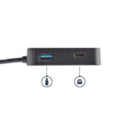 Picture of StarTech.com USB C Multiport Adapter - Portable USB-C Mini Dock 4K HDMI Video - Gigabit Ethernet, USB 3.0 Hub (1x USB-A 1x USB-C) - USB Type-C Multiport Adapter - Thunderbolt 3 Compatible