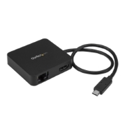 Picture of StarTech.com USB C Multiport Adapter - Portable USB-C Mini Dock 4K HDMI Video - Gigabit Ethernet, USB 3.0 Hub (1x USB-A 1x USB-C) - USB Type-C Multiport Adapter - Thunderbolt 3 Compatible