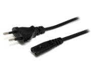 Picture of StarTech.com 2m (6ft) Laptop Power Cord, EU Plug to C7, 2.5A 250V, 18AWG, Laptop Replacement Cord, Printer Power Cable, Laptop Charger Cord, Laptop Power Brick Cord - UL Listed