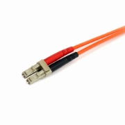 Picture of StarTech.com 1m Fiber Optic Cable - Multimode Duplex 62.5/125 LSZH Fiber Jumper Cord - LC/ST