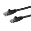 Picture of StarTech.com 75ft CAT6 Ethernet Cable - Black CAT 6 Gigabit Ethernet Wire -650MHz 100W PoE RJ45 UTP Network/Patch Cord Snagless w/Strain Relief Fluke Tested/Wiring is UL Certified/TIA