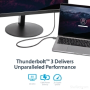 Picture of StarTech.com 1m Thunderbolt 3 (20Gbps) USB-C Cable - Thunderbolt, USB, and DisplayPort Compatible