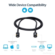 Picture of StarTech.com 1m Thunderbolt 3 (20Gbps) USB-C Cable - Thunderbolt, USB, and DisplayPort Compatible