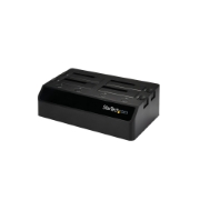 Picture of StarTech.com 4-Bay USB 3.0 to SATA Hard Drive Docking Station, USB Hard Drive Dock, External 2.5/3.5" SATA III SSD/HDD Docking Station, Hot-Swap Hard Drive Bay, Top-Loading