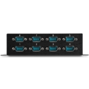 Picture of StarTech.com 8 Port USB to DB9 RS232 Serial Adapter Hub – Industrial DIN Rail and Wall Mountable