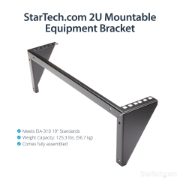Picture of StarTech.com 2U 19in Steel Vertical Wall Mount Equipment Rack Bracket