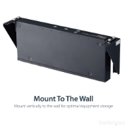 Picture of StarTech.com 2U 19in Steel Vertical Wall Mount Equipment Rack Bracket