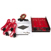 Picture of StarTech.com 4x M.2 SATA mounting adapter for 3.5in drive bay