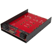 Picture of StarTech.com 4x M.2 SATA mounting adapter for 3.5in drive bay