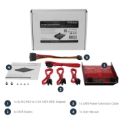 Picture of StarTech.com 4x M.2 SATA mounting adapter for 3.5in drive bay