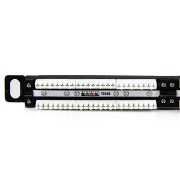 Picture of StarTech.com 24 Port 0.5U Cat5e Patch Panel - RJ45 Ethernet Rackmount Cat 5e 110 Patch Panel