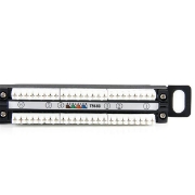 Picture of StarTech.com 24 Port 0.5U Cat5e Patch Panel - RJ45 Ethernet Rackmount Cat 5e 110 Patch Panel