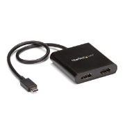 Picture of StarTech.com 2-Port Multi Monitor Adapter - USB-C to 2x HDMI Video Splitter - USB Type-C to HDMI MST Hub - Dual 4K 30Hz or 1080p 60Hz - Thunderbolt 3 Compatible - Windows Only
