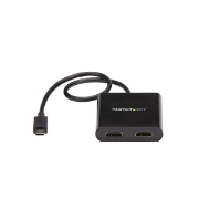 Picture of StarTech.com 2-Port Multi Monitor Adapter - USB-C to 2x HDMI Video Splitter - USB Type-C to HDMI MST Hub - Dual 4K 30Hz or 1080p 60Hz - Thunderbolt 3 Compatible - Windows Only