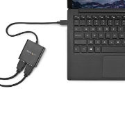 Picture of StarTech.com 2-Port Multi Monitor Adapter - USB-C to 2x HDMI Video Splitter - USB Type-C to HDMI MST Hub - Dual 4K 30Hz or 1080p 60Hz - Thunderbolt 3 Compatible - Windows Only