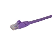Picture of StarTech.com 10m CAT6 Ethernet Cable - Purple CAT 6 Gigabit Ethernet Wire -650MHz 100W PoE RJ45 UTP Network/Patch Cord Snagless w/Strain Relief Fluke Tested/Wiring is UL Certified/TIA