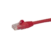 Picture of StarTech.com 7m CAT6 Ethernet Cable - Red CAT 6 Gigabit Ethernet Wire -650MHz 100W PoE RJ45 UTP Network/Patch Cord Snagless w/Strain Relief Fluke Tested/Wiring is UL Certified/TIA
