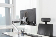Picture of Neomounts FPMA-LIFT100BLACK Height adjustable VESA adapter - universal