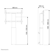 Picture of Neomounts PLASMA-W2250SILVERTV floor stand 42-100" - wall - motorised