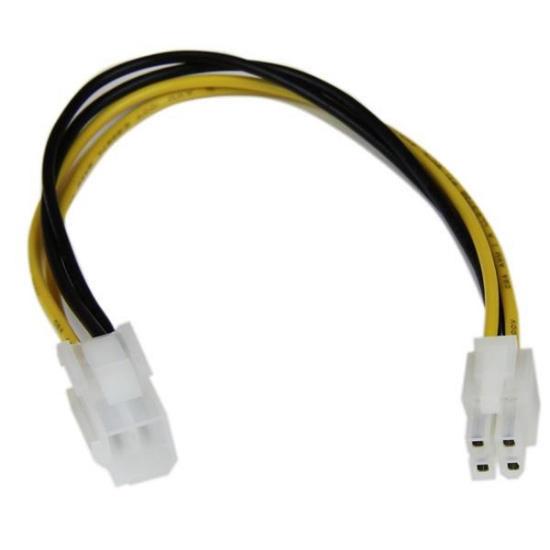 Picture of StarTech.com 8in ATX12V 4 Pin P4 CPU Power Extension Cable - M/F