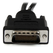 Picture of StarTech.com 8" (20 cm) DMS-59 to Dual DisplayPort Adapter Cable - 4K x 2K Video - LFH DMS 59 pin (M) to 2x DisplayPort 1.2 (F) Splitter Y Cable - LFH Graphics Card to Dual DP Monitors