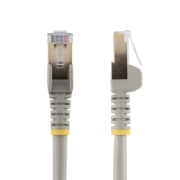Picture of StarTech.com 0.50m CAT6a Ethernet Cable - 10 Gigabit Shielded Snagless RJ45 100W PoE Patch Cord - 10GbE STP Network Cable w/Strain Relief - Grey Fluke Tested/Wiring is UL Certified/TIA