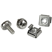 Picture of StarTech.com 100 Pkg M5 Mounting Screws and Cage Nuts for Server Rack Cabinet
