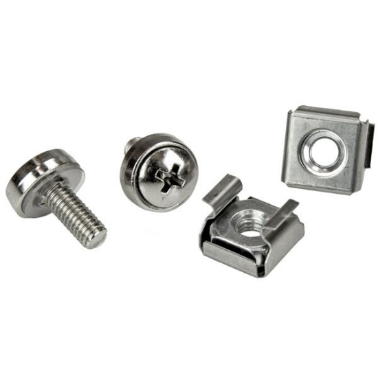 Picture of StarTech.com 100 Pkg M5 Mounting Screws and Cage Nuts for Server Rack Cabinet