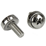 Picture of StarTech.com 100 Pkg M5 Mounting Screws and Cage Nuts for Server Rack Cabinet