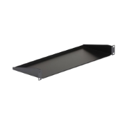 Picture of StarTech.com 1U Server Rack Shelf - Universal Rack Mount Cantilever Shelf for 19" Network Equipment Rack & Cabinet - Heavy Duty Steel – Weight Capacity 33lb/15kg - 7" Deep Tray, Black