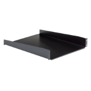 Picture of StarTech.com 2U Server Rack Shelf - Universal Rack Mount Cantilever Shelf for 19" Network Equipment Rack & Cabinet - Heavy Duty Steel – Weight Capacity 50lb/23kg - 22" Deep Tray, Black