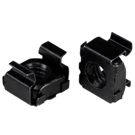 Picture of StarTech.com M6 Cage Nuts - 100 Pack, Black