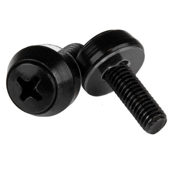 Picture of StarTech.com M5 x 12mm - Mounting Screws - 50 Pack, Black