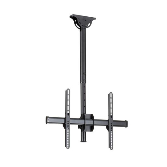 Picture of StarTech.com TV Ceiling Mount - Full-Motion Universal Hanging Single Screen Mount with Adjustable Telescopic Short Pole - Tilt / Swivel - VESA Bracket for 32”-75" Displays