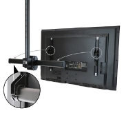 Picture of StarTech.com TV Ceiling Mount - Full-Motion Universal Hanging Single Screen Mount with Adjustable Telescopic Short Pole - Tilt / Swivel - VESA Bracket for 32”-75" Displays