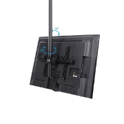 Picture of StarTech.com TV Ceiling Mount - Full-Motion Universal Hanging Single Screen Mount with Adjustable Telescopic Short Pole - Tilt / Swivel - VESA Bracket for 32”-75" Displays