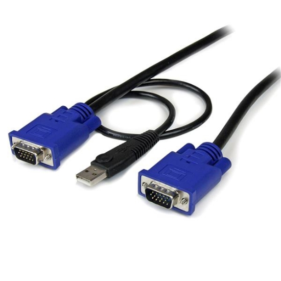 Picture of StarTech.com 15 ft 2-in-1 Ultra Thin USB KVM Cable