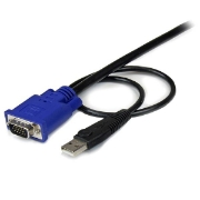Picture of StarTech.com 15 ft 2-in-1 Ultra Thin USB KVM Cable