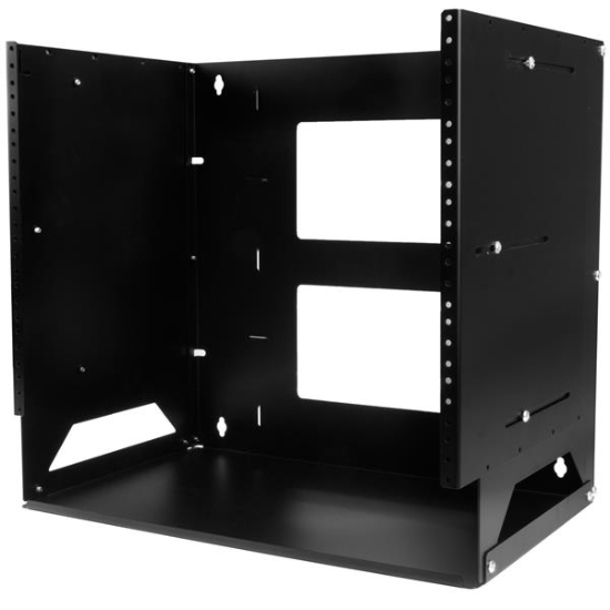 Picture of StarTech.com Wall-Mount Server Rack with Built-in Shelf - Solid Steel - 8U