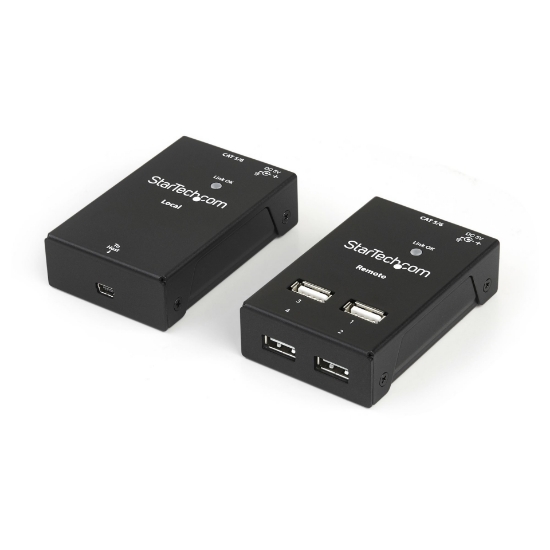 Picture of StarTech.com 4-Port USB 2.0-Over-Cat5-or-Cat6 Extender - 130ft (40m)