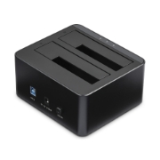 Picture of StarTech.com Dual-Bay USB 3.0 to SATA Hard Drive Docking Station, USB Hard Drive Dock, External 2.5/3.5" SATA I/II/III SSD/HDD Docking Station, Hot-Swap Hard Drive Bays, Top-Loading