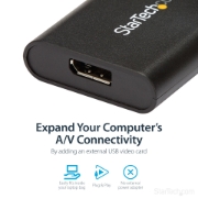 Picture of StarTech.com USB 3.0 to DisplayPort Adapter, USB DP Monitor Converter for Windows, 4K (no support for macOS/ChromeOS/Linux) - TAA