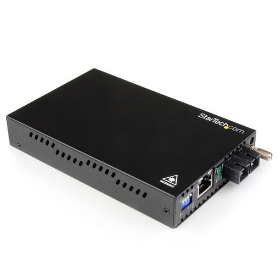 Picture of StarTech.com Gigabit Ethernet Single Mode Fiber Media Converter SC 40 km - 1000 Mbps