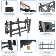 Picture of StarTech.com Video Wall Mount - Pop-Out Design - Micro-Adjustment