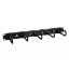Picture of StarTech.com 1U 19" Cable Management Organizer - D Ring Hook Network/Server Rack Cord Manager - Data Center Horizontal Wire Panel with Passthrough Holes w/Mounting HW - EIA/ECA-310-E